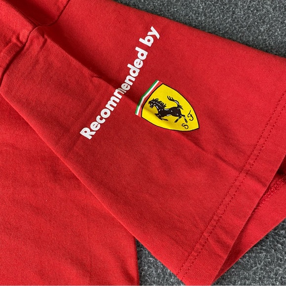 Ferrari Official Shell V- Power Red T-Shirt Men’s Size Large - Picture 4 of 8